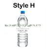 Custom Water Bottle Label - Wedding Water Bottle Label - Printed Personalized Sticker - Eucalyptus Branch - Wedding Favors Bridal Shower