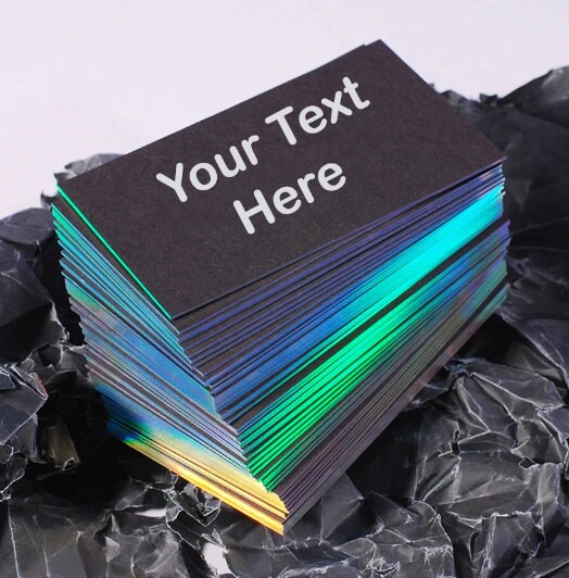 200 Pcs Custom Business Card, Personalized Business Card, Holographic LightningStore 200 Pcs Custom Business Card, Personalized Business Card, Holographic LightningStore
