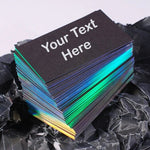 200 Pcs Custom Business Card, Personalized Business Card, Holographic Foil, Design, Printing , Black Gold Foil, Silver Foil Calling Cards