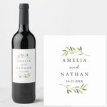 20 Pcs Personalized Wedding Wine Bottle Labels, Custom Wine Bottle Labels for Wedding Parties Reception Engagement, Wedding Favor Decoration