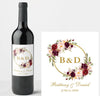 20 Pcs Personalized Wedding Wine Bottle Labels, Custom Wine Bottle Labels for Wedding Parties Reception Engagement, Wedding Favor Decoration