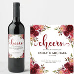 20 Pcs Custom Wine Bottle Labels for Wedding Parties Reception Engagement, Personalized Wedding Wine Bottle Labels, Wedding Favor Decoration