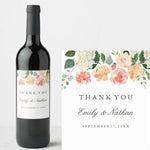 20 Pcs Custom Wine Bottle Labels for Wedding Parties Reception Engagement, Personalized Wedding Wine Bottle Labels, Wedding Favor Decoration