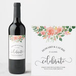 20 Pcs Custom Wine Bottle Labels for Wedding Parties Reception Engagement, Personalized Wedding Wine Bottle Labels, Wedding Favor Decoration