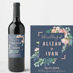 20 Pcs Custom Wine Bottle Labels for Wedding Reception Parties Engagement, Personalized Wedding Wine Bottle Labels, Wedding Favor Decoration