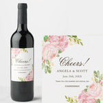 20 Pcs Custom Wine Bottle Labels for Wedding Reception Parties Engagement, Personalized Wedding Wine Bottle Labels, Wedding Favor Decoration