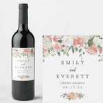 20 Pcs Custom Wine Bottle Labels for Wedding Reception Parties Engagement, Personalized Wedding Wine Bottle Labels, Wedding Favor Decoration