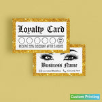 100 Pcs Custom Printed Loyalty Card - Personalized Punch Cards - Customer Loyalty Cards- Appreciation Cards - Business Card - Reward Card