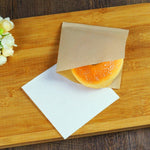 100 Pcs Brown White Kraft Greaseproof Paper - Food Wrapping Paper - Food Packaging - Baking Supplies Cookie, Candy, Donut Soap Packaging