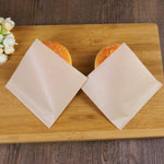 100 Pcs Brown White Kraft Greaseproof Paper - Food Wrapping Paper - Food Packaging - Baking Supplies Cookie, Candy, Donut Soap Packaging