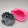 3D Skull Silicone Rose Flower Mold, Silicone Mold, Soap Mold, Candle Plaster Decoration Tools, Polymer Clay, Resin Mold, Cake Chocolate