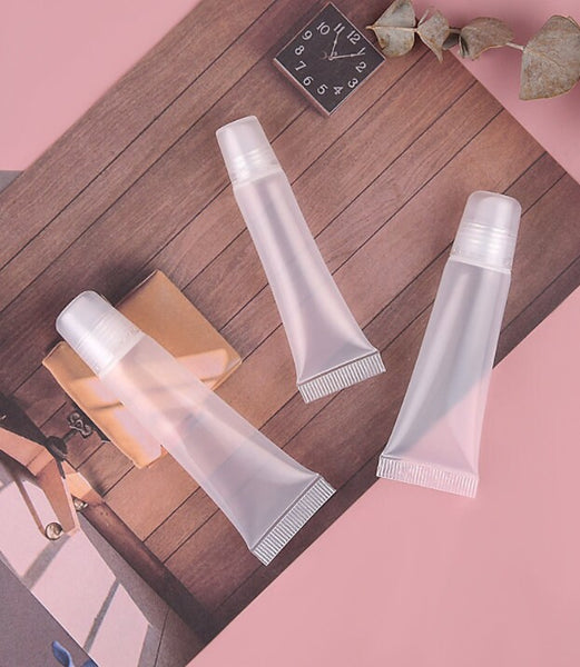 Empty 5ml Clear Lip Gloss Squeeze Tubes - Transparent Clear Lip Gloss Containers - Bulk Wholesale