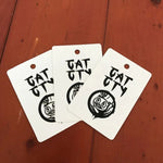 100 Custom Rectangle Hang Tags, Personalized Text Logo, Clothing Label, Retail Price Tag, Jewelry, Brand Swing Tag, Etiquette Pour Vetement