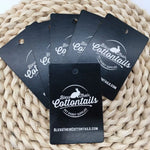 100 Custom Rectangle Hang Tags, Personalized Text Logo, Clothing Label, Retail Price Tag, Jewelry, Brand Swing Tag, Etiquette Pour Vetement