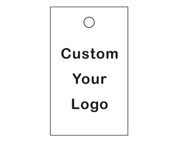 100 Custom Rectangle Hang Tags, Personalized Text Logo, Clothing Label, Retail Price Tag, Jewelry, Brand Swing Tag, Etiquette Pour Vetement