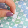 Alphabet Sticker Sheet | Number Stickers | Letter Sticker | Deco Planner Bullet Journal Stickers Stationary | Cute Round Decoration Stickers