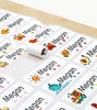 Custom Design  School Supply Labels, Personalized Name Sticker Daycare, Kindergarten, Waterproof Customized Label, Kids Sticker, Cartoon
