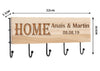 Custom Wood Key Hanger for Wall, Housewarming New Home Décor Gift for Wedding, Personalized Gifts for Couple Mr Mrs Key Ring Holder Hook