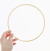 Dreamcatcher Ring 14 inches 35 cm, Macrame Ring, Golden Metal Hoop Ring, Brass Ring, Brass Hoop, Dream Catcher Hoop, Crafting Weaving Hoop