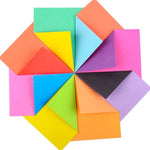 Origami Paper - Assorted Washi Paper - Chiyogami Paper - Double Rainbow Yuzen Paper - Craft Art Folding DIY Project, Gift Idea - Scrapbook