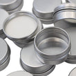 Tomma kosmetikburkar, aluminiumburkar för förvaring, skruvlock, kosmetikburk, hemgjorda ljus, krämer, läppbalsam, handkräm, skäggvax