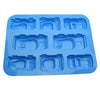 Car Cake Mold - Racing Car 8 Cavity Flexible Silicone Choclate Mold Soap Mold Candle Candy Polymer Clay Mould - Ice Tray Party Maker