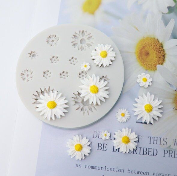 Daisy Resin Mold ,Daisy Silicone, Chocolate Mold, Craft Mold DIY, Clay Mold, Candy Mold, Cupcake Decorating, Soap Making, Clay Fondant Mold