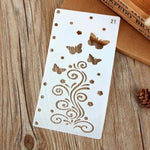 Snowflakes Christmas Snow Stencil - Butterfly Flower Stencil - Calligraphy Stencil - Pochoir Lettre - Planner Stencil-  Painting Craft Kit