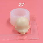 Baby Face Mold,  DIY Doll Face Mold, Polymer Clay Face Mold, Silicone Epoxy Doll Head Mold, Cute Doll Face Molds, Doll Making Supplies