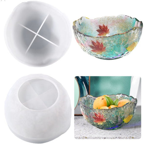 Bowl Resin Mold, Epoxy Resin Casting Irregular Bowl Mold for Fruit Plate, Jewelry Dish, Potted Plant Stand, Silicone Large Flower Tray Molds