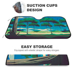 Personalized Windshield Cover Sunshade - Custom Car Sun Shade - Customizable with your Picture, Logo, Image, Text - Gift for Car Lovers