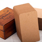 100 Large Kraft Tags - Shipping Tags Supplies Paper Goods Merchandise Tags Bulk Discount Product Label - Blank Jewelry Gift Tags Rustic