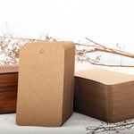 100 Large Kraft Tags - Shipping Tags Supplies Paper Goods Merchandise Tags Bulk Discount Product Label - Blank Jewelry Gift Tags Rustic