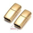 5 ks magnetických zapínání na kožený náramek, nerezové magnetické zapínání, doplňky pro výrobu šperků DIY 12*6mm, 10x5mm, 8x4mm otvor