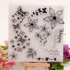 Butterfly Stamp, Flower, Butterflies Clear Transparent Stamp, Bullet Journal Stamp, Planner, Retro, Nature, Garden, Scrapbook, Card Making