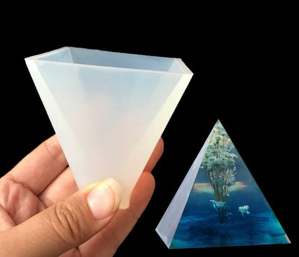 Acuan Piramid untuk Resin Silikon - Acuan Piramid Orgone - Acuan Piramid Menara Orgonit Silikon - Acuan Resin Silikon - Bekalan Kraf DIY