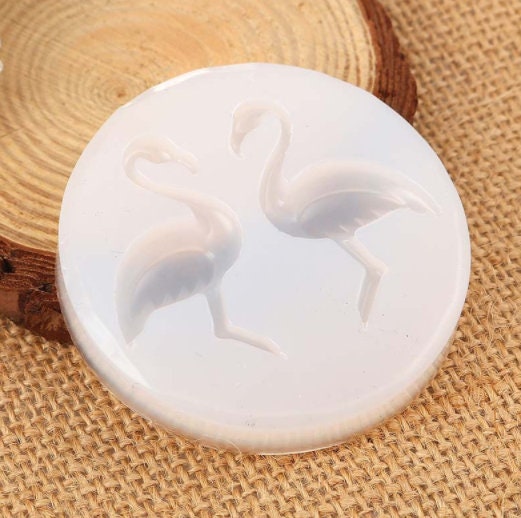 Flamingo Silicone Mold, Fondant, Soap, Resin Cake Decorating, Candy, Nautical, Fish, Cooking, Jewelry, Beach, Chocolate, Polymer Clay Animal