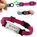 Custom Cat Collar, Personalized Pet Collars for Kittens, Boy Cat Collar, Girl Cat Collar,  Collar with Name, Breakaway Adjustable Strap