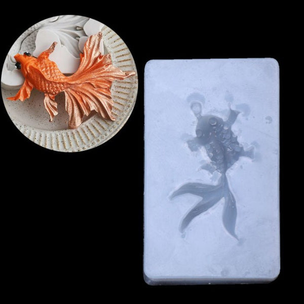 Goldfish Fish Silicone Mold For Resin, Diy Crafts, Candy, Fondant, UV Resin Fish, Epoxy Craft Mould Jewellry Pendant Making Diy Craft Tool