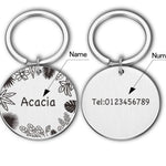 Cat ID Tag, Cat Tag, Round Cat Tag, Personalized Cat Tag, Cat Name Tag, Cat Tag Personalized, Custom Cat Tag, Cat Collar Tag, Small Dog Tag