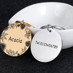 Cat ID Tag, Cat Tag, Round Cat Tag, Personalized Cat Tag, Cat Name Tag, Cat Tag Personalized, Custom Cat Tag, Cat Collar Tag, Small Dog Tag