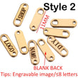 Custom Jewelry Extension Charm - Personalized Bracelet Necklace Extender Charm - Jewelry Connector - Jewelry Making End Bar Connector Logo