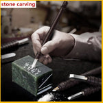 Stone Carving Set - Stone Engraving Tools - Stone Carving Chisel Set - Seal Engraving Kit - Seal Cutting Knife Set Tungsten Carbide Knife