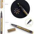 10 Pcs Metallic Marker Pens Card Making Craft Diary Scrapbooking Rock Painting Stone - Art Painting - Diary Planner Journal Pens Stationery
