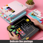Watercolor Paints Set With Brush - Solid Pigment Pen Painting Supplies Art Supplies Professional Artist Travel Paints 48 Pieces