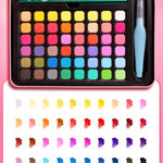 Watercolor Paints Set With Brush - Solid Pigment Pen Painting Supplies Art Supplies Professional Artist Travel Paints 48 Pieces