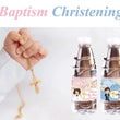 Custom Water Bottle Label - Printed Personalized Sticker - For Birthday Party Wedding Business Company Logo - Photo Picture Printing Wrapper