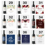 20 Pcs Custom Wine Bottle Labels for Wedding Parties Reception Engagement, Personalized Wedding Wine Bottle Labels, Wedding Favor Decoration
