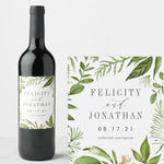 20 Pcs Custom Wine Bottle Labels for Wedding Reception Parties Engagement, Personalized Wedding Wine Bottle Labels, Wedding Favor Decoration