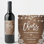 20 Pcs Custom Wine Bottle Labels for Wedding Reception Parties Engagement, Personalized Wedding Wine Bottle Labels, Wedding Favor Decoration